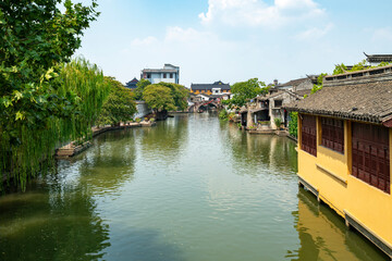 Anchang Ancient Town Scenic Area in Shaoxing, Zhejiang, China