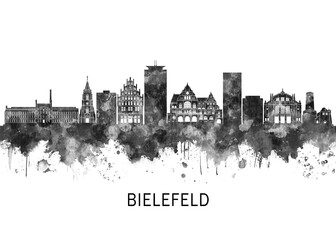 Bielefeld Germany Skyline Travel Art