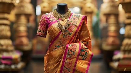 bengali bridal saree on mannequin indian clothes