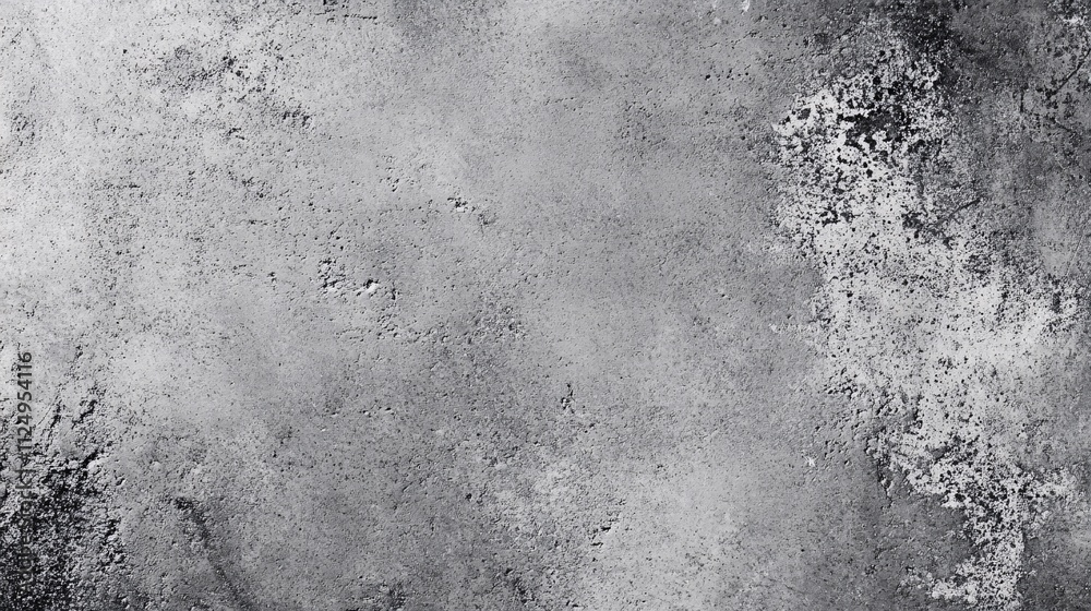 Poster Gray concrete background showing a textured surface with darker spots