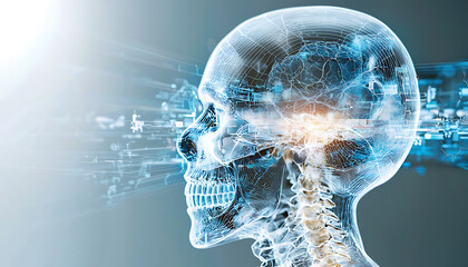 Revolutionizing diagnostics artificial intelligence in medical imaging for enhanced brain analysis digital environment futuristic perspective