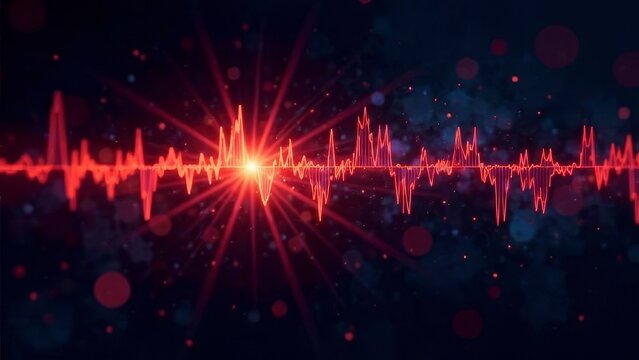 Graphs of sound waves used in audiology, hearing tests, images of sound waves, spectrograms, and acoustic visualizations on a dark background