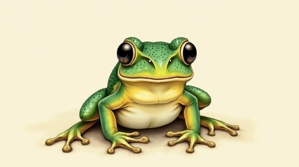 Obraz premium Small Forest Frog Illustration