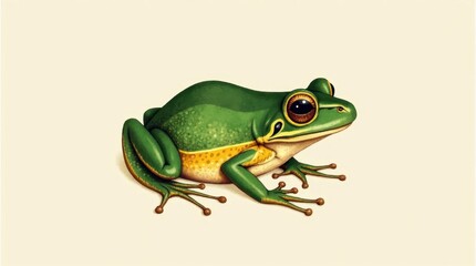 Obraz premium Small Forest Frog Illustration