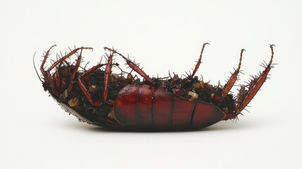 Insect Lying Upside Down on Floor After Chemical Treatment