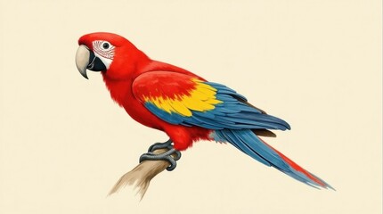 Fototapeta premium Tropical Parrot Illustration