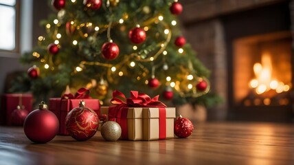 Obraz premium Christmas Tree with Decorations