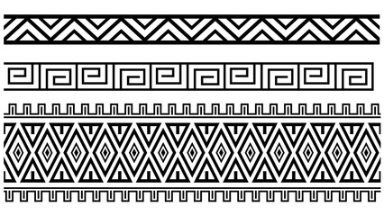 Native indigenous brazilian pattern
