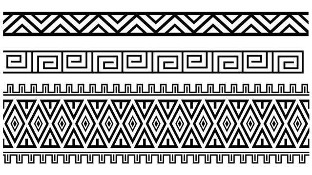 Native indigenous brazilian pattern