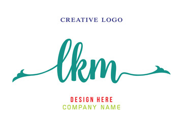 LKM  lettering logo is simple, easy to understand and authoritative