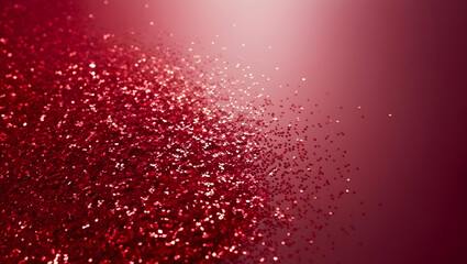 Fototapeta premium Red Glitter Explosion