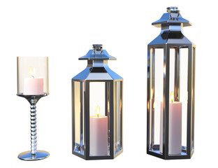 3D rendered Christmas decoration isolated on transparent background