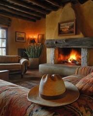 Fototapeta premium Cooking Argentine Locro Stew Andean Mountain Ranch Traditional Recipe Rustic Kitchen Culinary Journey