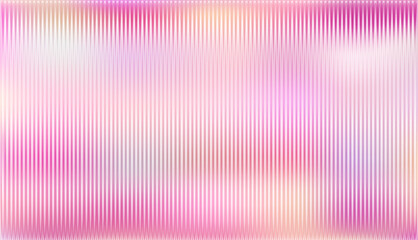 Vector ribbed glass texture background. yellow pink purple ribbed glass. Gentle color. Mesh gradient. acrylic ribbed bath surface. Ribbed glass background semitransparent overlay. Bath wall window