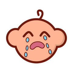 Flat Kids and Baby Icon