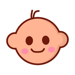 Flat Kids and Baby Icon