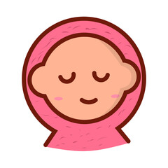 Flat Kids and Baby Icon