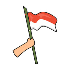 Flat Indonesia Independence Day Icon