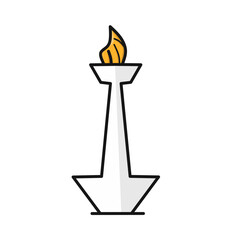 Flat Indonesia Independence Day Icon