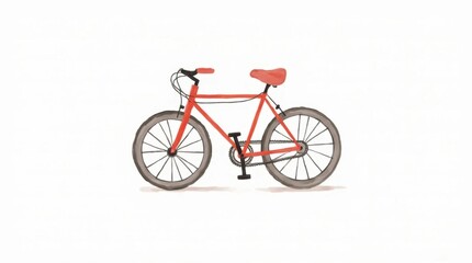Fototapeta premium Minimalist Bicycle Illustration