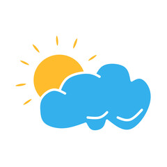 Flat Cloud Weather Icon