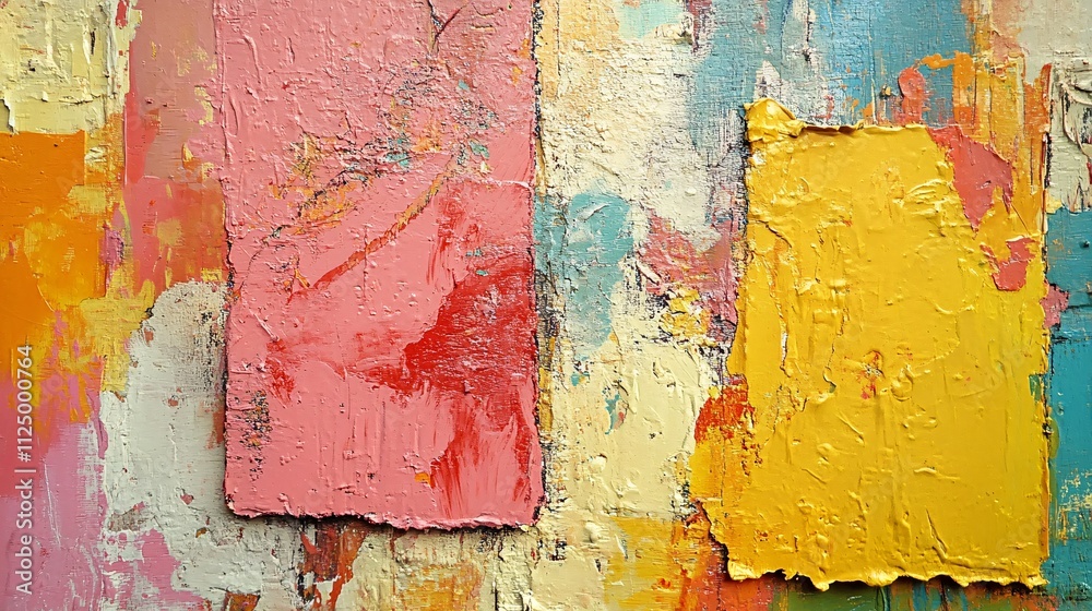 Aufkleber abstract painting background showing colorful brushstrokes and texture