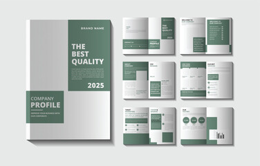 Company profile minimalist brochure template, Annual report, A4 size with modern concept layout use for business profile and product catalog