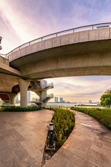 Buildings in the central area of Ho Chi Minh City, along the Saigon River.