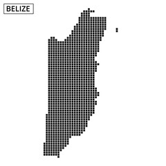 Belize map design showcasing geographical outline and unique features