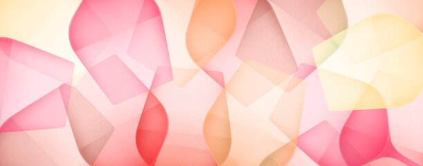 Background Elegant illustrations of colorful glasses of rosé and white wine. Vector drawing
