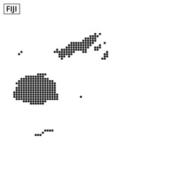 Obraz premium Map of Fiji showcasing its unique geographical features and island formations