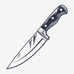 kitchen knife  silhouette illustration and artwork