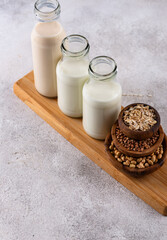 Plant based vegan non dairy alternative milk