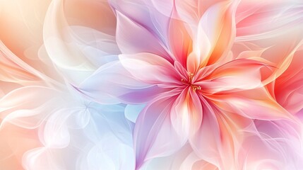 Abstract floral background blooming with pastel colors and soft light