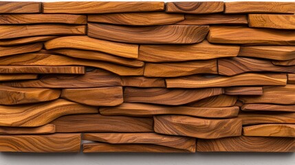 Abstract Wooden Wall Art Panel Natural Wood Texture Design