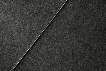 Fototapeta premium Close-up of the alcantara leather texture black color.
