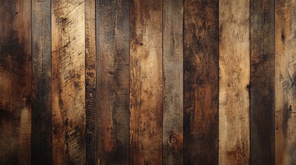 Dark brown wooden planks forming rustic background texture