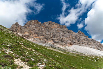 Fototapeta premium Beautiful mountain landscape. The Dolomites in South Tyrol, Italy, included in the UNESCO list.