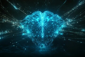 An abstract depiction of artificial intelligence