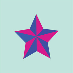 Obraz premium Star Design Against a Light.