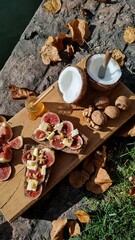 Breakfast on an autumn day