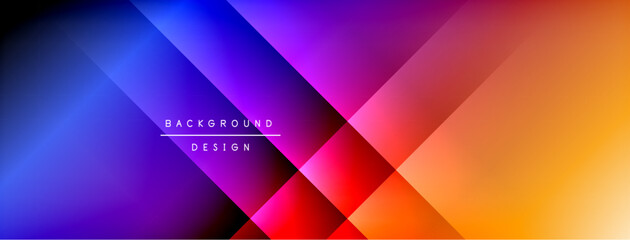 Fototapeta premium Colorful gradient with lines made of shadow and light. Creative background