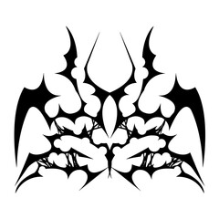 Bat Cybersigilism Y2k Element