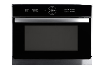 Fototapeta premium Electric oven, black color, isolated
