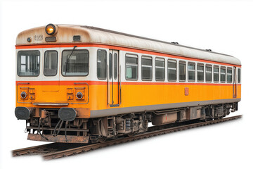 Obraz premium train white background