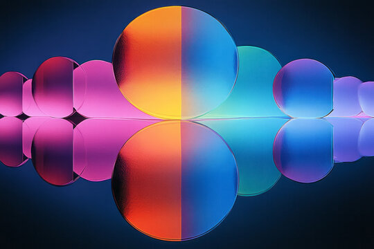 a group of colorful circles