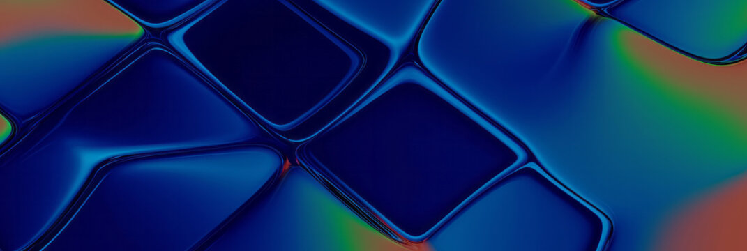 a blue and green abstract background with a pattern