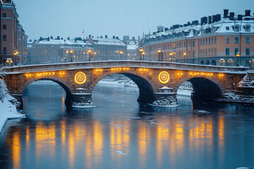 Naklejka premium Stockholm In Winter