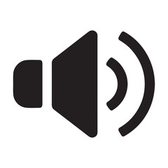 Loudspeaker vector art silhouette illustration
