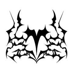 Bat Cybersigilism Y2k Element